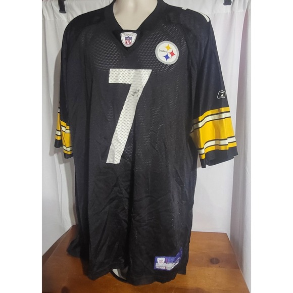 Reebok Other - Pittsburgh Steelers Ben Roethlisberger Reebok Game Jersey #7 Size 2XL XXL Black